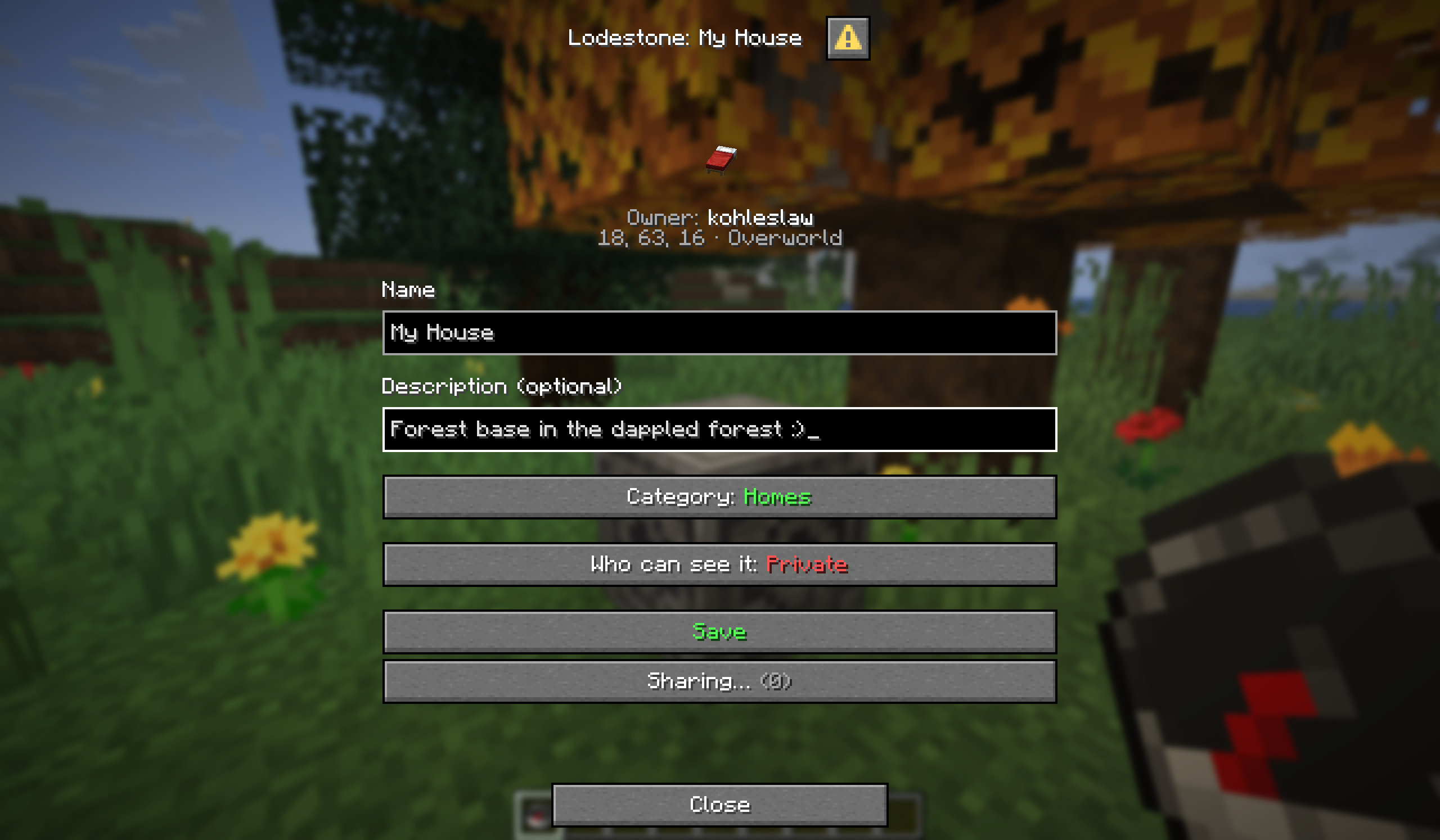 Manage and share your lodestones with a compass